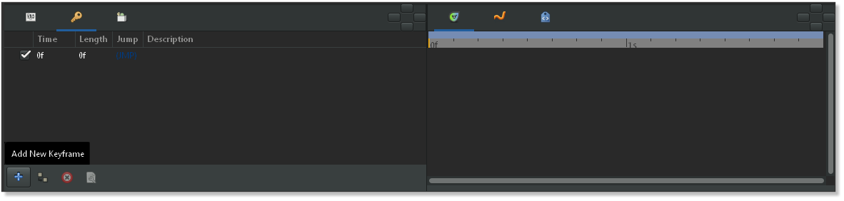 Keyframes Panel and Time Track Panel
